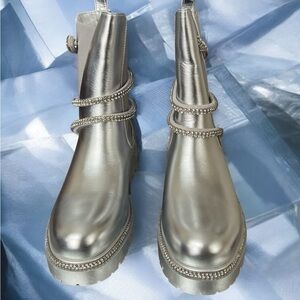 Akira Azalra Wang Women's Rhinstone Snake Wrap Around Ankle Boots